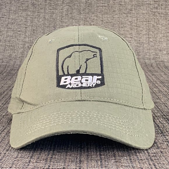 Bear ARCHERY Hat - Trophy Ridge OLIVE Green Bowhunting React Pro Cap ripstop - Picture 4 of 5
